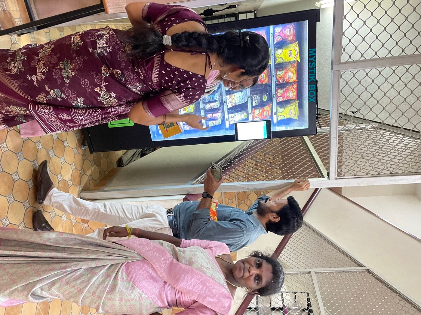 Mystik Box vending machine installed at a college corridor in Chennai
